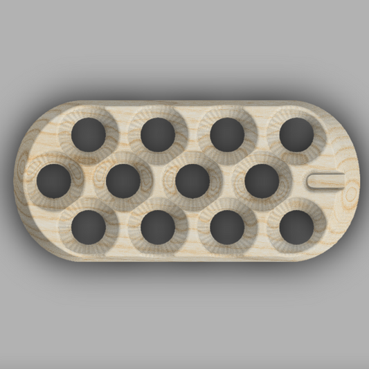 Wooden egg rack holder